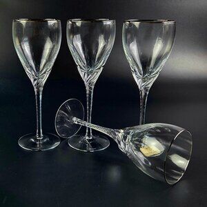 Vintage - Wine Glass Encore Platinum by Lenox - Set of 4 - 7 7/8" Tall